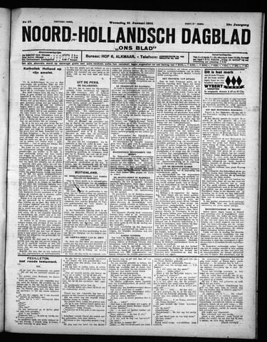 Noord-Hollandsch Dagblad : ons blad 1925-01-21