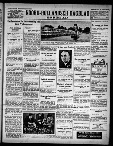 Noord-Hollandsch Dagblad : ons blad 1936-07-04