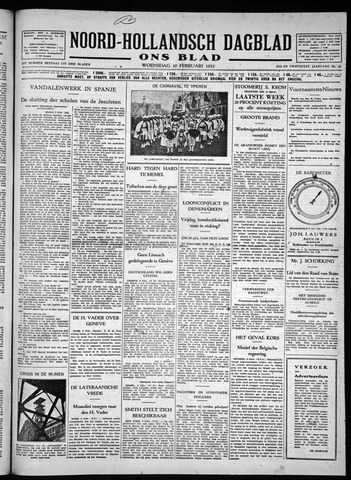 Noord-Hollandsch Dagblad : ons blad 1932-02-10