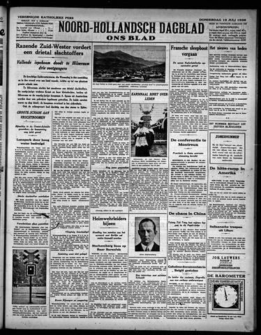 Noord-Hollandsch Dagblad : ons blad 1936-07-16