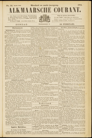 Alkmaarsche Courant 1904-02-28