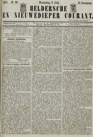 Heldersche en Nieuwedieper Courant 1873-07-09