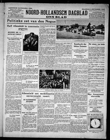 Noord-Hollandsch Dagblad : ons blad 1935-09-02