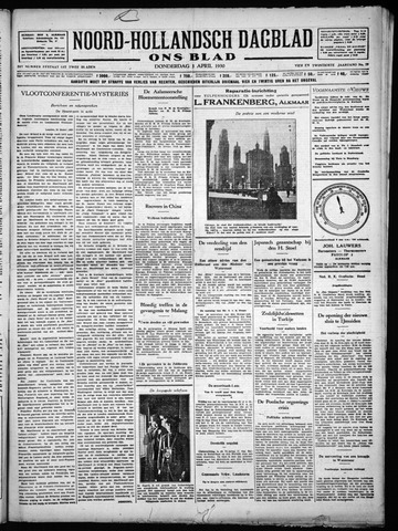 Noord-Hollandsch Dagblad : ons blad 1930-04-03