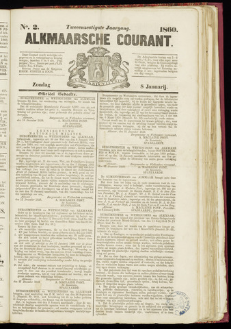 Alkmaarsche Courant 1860-01-08