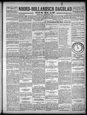 Noord-Hollandsch Dagblad : ons blad 1929-12-03