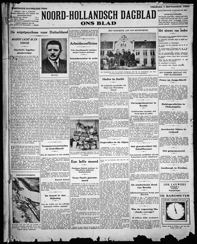 Noord-Hollandsch Dagblad : ons blad 1933-09-01