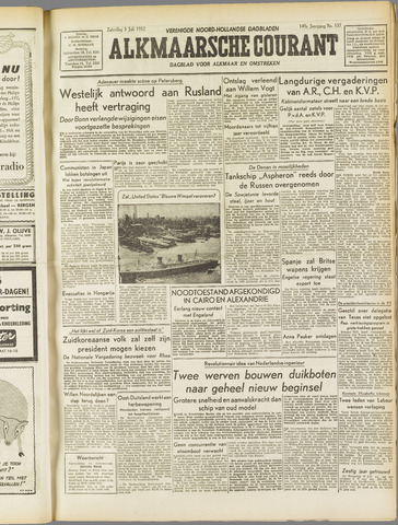 Alkmaarsche Courant 1952-07-05