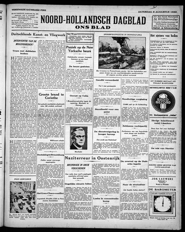 Noord-Hollandsch Dagblad : ons blad 1933-08-05