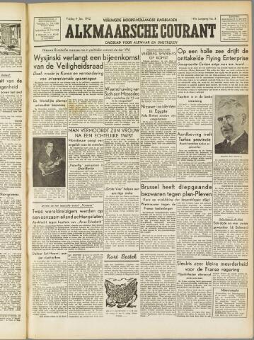 Alkmaarsche Courant 1952-01-04