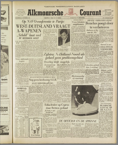 Alkmaarsche Courant 1958-11-20