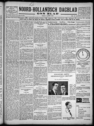 Noord-Hollandsch Dagblad : ons blad 1930-06-24