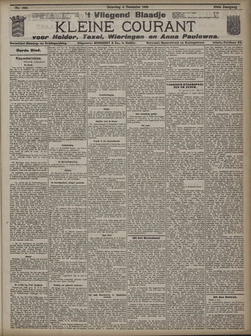 Vliegend blaadje : nieuws- en advertentiebode voor Den Helder 1909-12-04