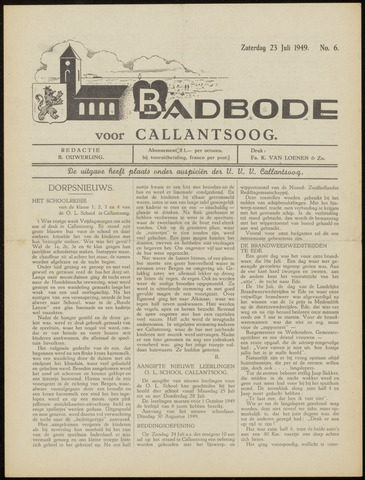 Badbode voor Callantsoog 1949-07-23