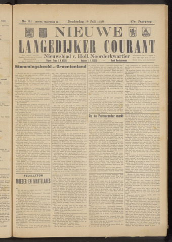 Nieuwe Langedijker Courant 1928-07-19