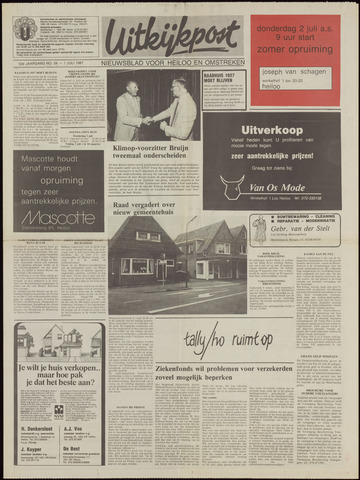 Uitkijkpost : nieuwsblad voor Heiloo e.o. 1987-07-01