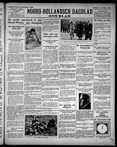 Noord-Hollandsch Dagblad : ons blad 1936-04-03