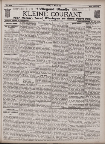 Vliegend blaadje : nieuws- en advertentiebode voor Den Helder 1913-03-15