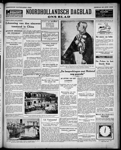 Noord-Hollandsch Dagblad : ons blad 1939-06-20