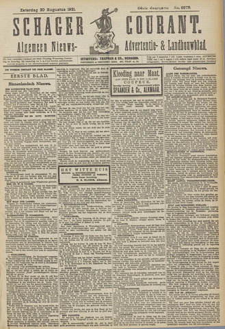 Schager Courant 1921-08-20