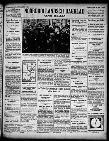 Noord-Hollandsch Dagblad : ons blad 1938-04-08