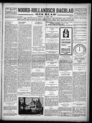 Noord-Hollandsch Dagblad : ons blad 1930-04-11