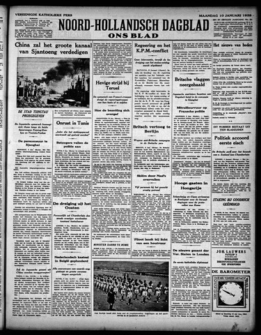 Noord-Hollandsch Dagblad : ons blad 1938-01-10