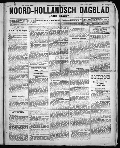 Noord-Hollandsch Dagblad : ons blad 1927-03-31