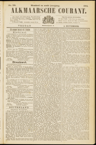 Alkmaarsche Courant 1904-11-11