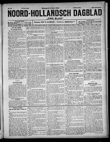 Noord-Hollandsch Dagblad : ons blad 1926-02-23