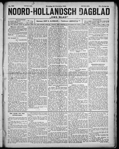 Noord-Hollandsch Dagblad : ons blad 1923-12-22