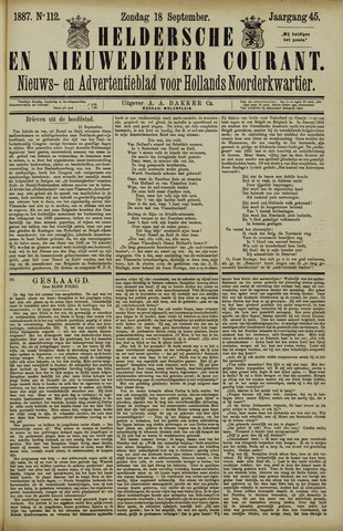 Heldersche en Nieuwedieper Courant 1887-09-18