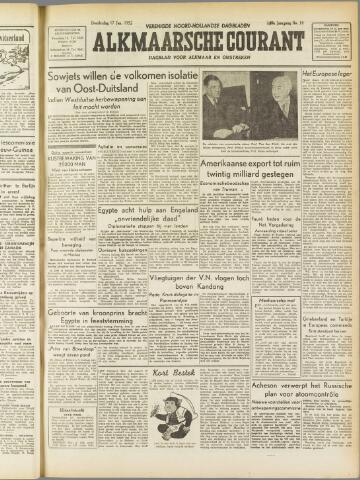 Alkmaarsche Courant 1952-01-17