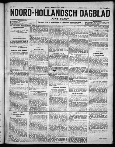 Noord-Hollandsch Dagblad : ons blad 1925-12-22
