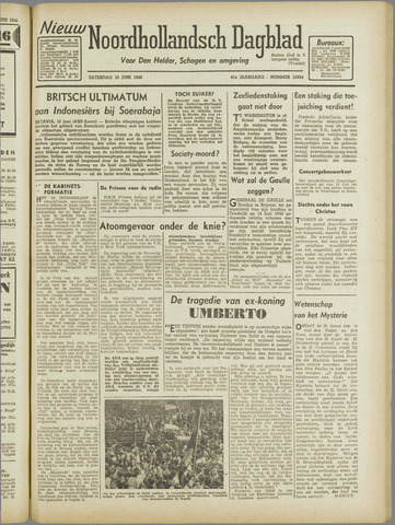 Nieuw Noordhollandsch Dagblad, editie Schagen 1946-06-15