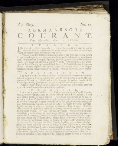 Alkmaarsche Courant 1805-10-14