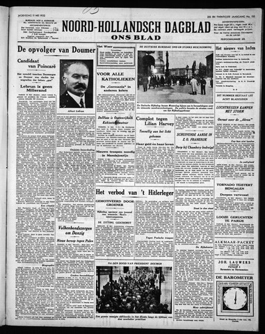 Noord-Hollandsch Dagblad : ons blad 1932-05-11