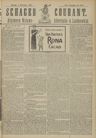 Schager Courant 1913-11-04