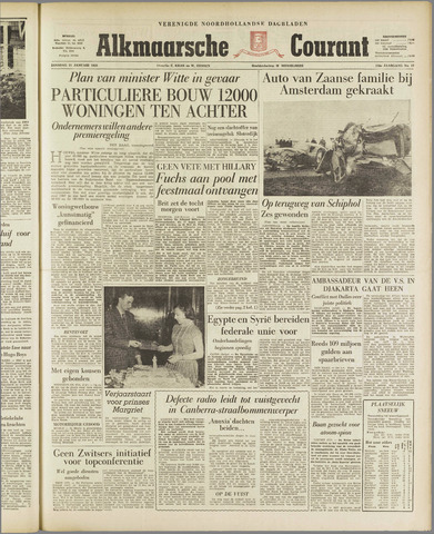 Alkmaarsche Courant 1958-01-21