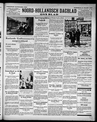 Noord-Hollandsch Dagblad : ons blad 1937-03-31