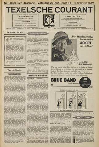 Texelsche Courant 1934-04-28