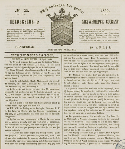 Heldersche en Nieuwedieper Courant 1860-04-19