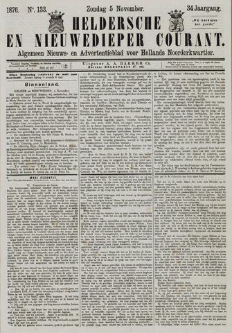 Heldersche en Nieuwedieper Courant 1876-11-05