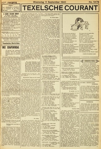 Texelsche Courant 1940-09-11