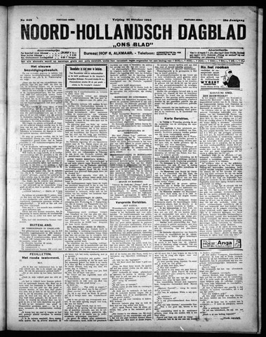 Noord-Hollandsch Dagblad : ons blad 1924-10-31