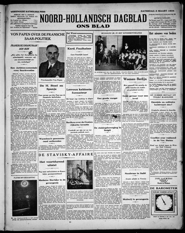 Noord-Hollandsch Dagblad : ons blad 1934-03-03