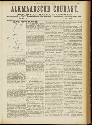 Alkmaarsche Courant 1915-09-03