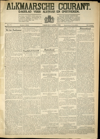 Alkmaarsche Courant 1932-04-01
