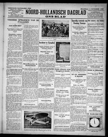 Noord-Hollandsch Dagblad : ons blad 1935-11-11