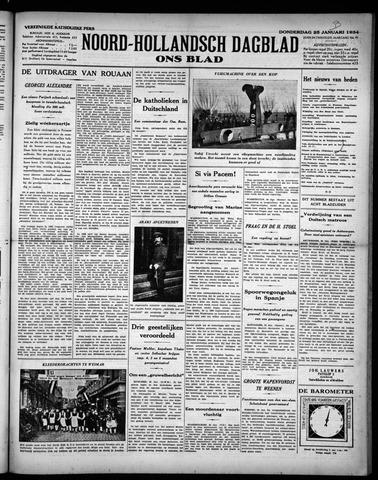 Noord-Hollandsch Dagblad : ons blad 1934-01-25